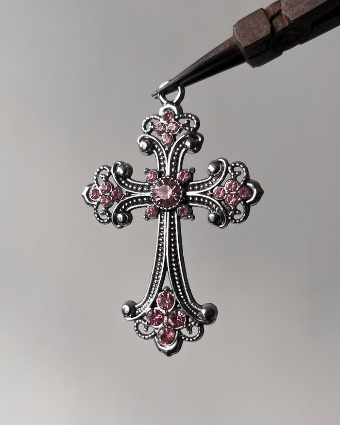 Chunky pink cross