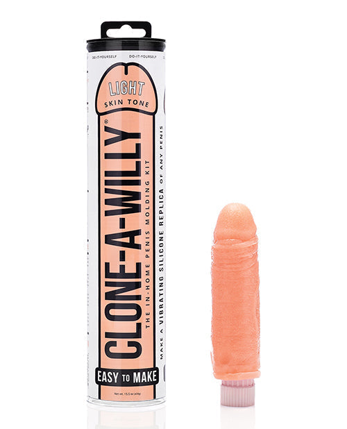 Clone-A-Willy product with packaging on a white background