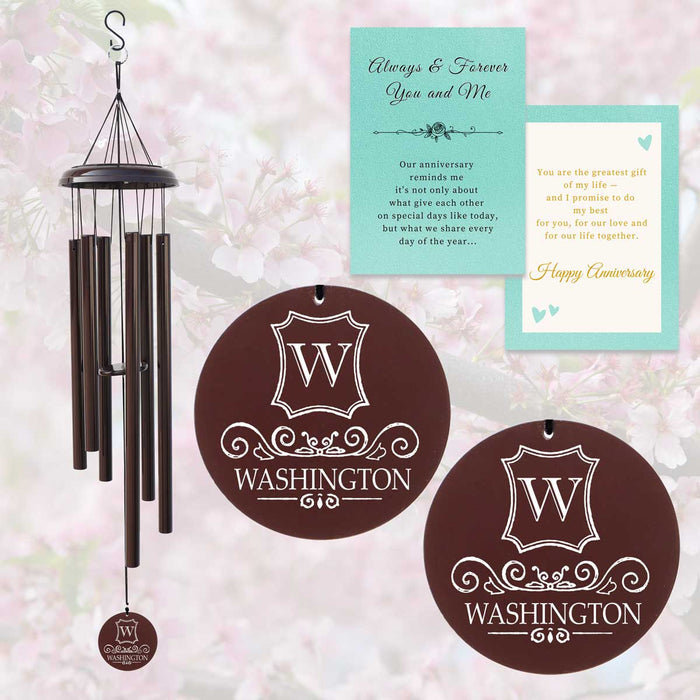 Couples Name Wind Chime CWC105