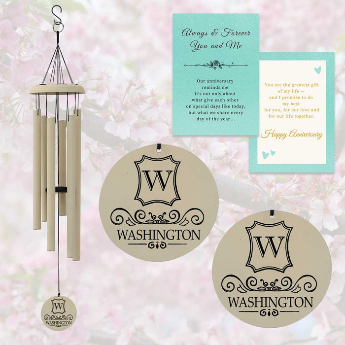 Couples Name Wind Chime CWC105