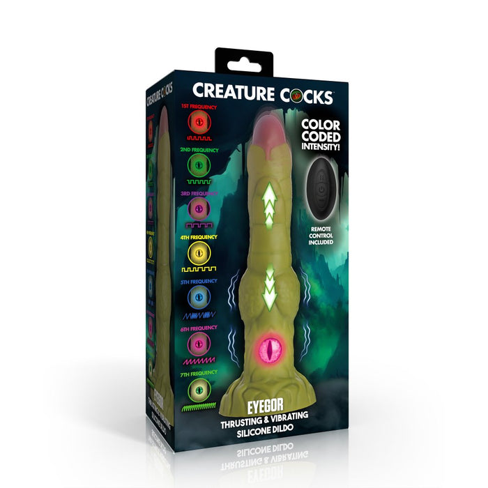 Creature Cocks Eyegor Thrusting and Vibrating Dildo