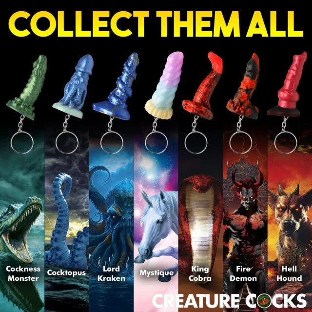 Creature Cocks Mystique Unicorn Silicone Keychain