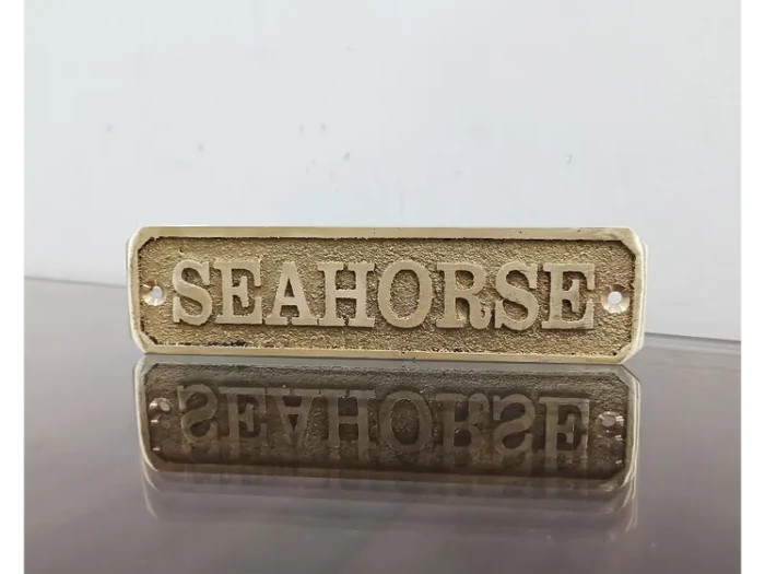 Handcrafted Brass Address Plate – Oval and Rectangle Shape Options