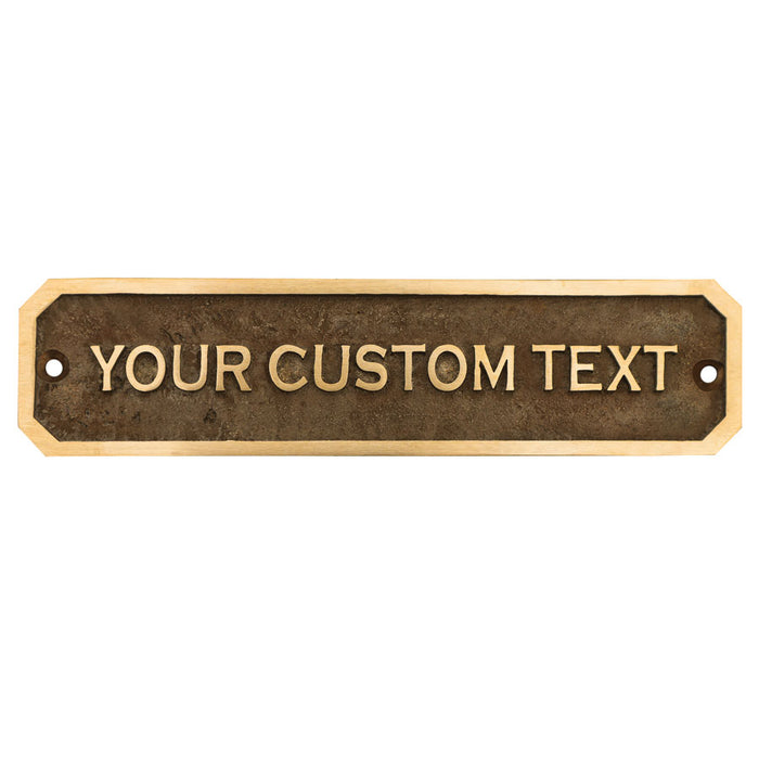 Custom Brass Door Sign – Personalized Engraved Address Plaque