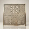 Personalized brass address plaque | Engraved brass number plate
