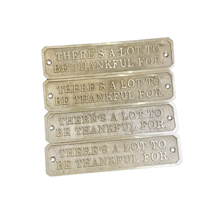 Brass Name Plaque for Office Door