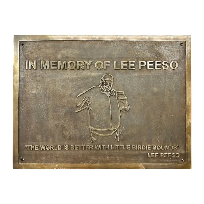 Custom bronze memorial plaque personalized with engraved tribute message