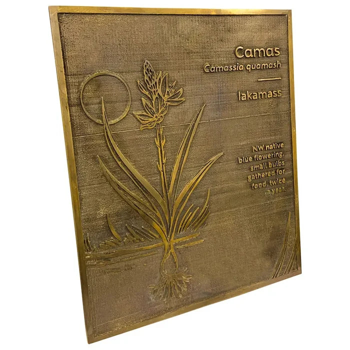 Personalized brass name plate for office