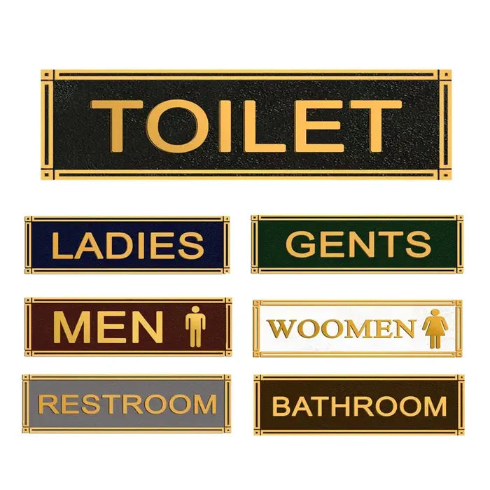 Decorative Brass Door Sign – Custom Engraved