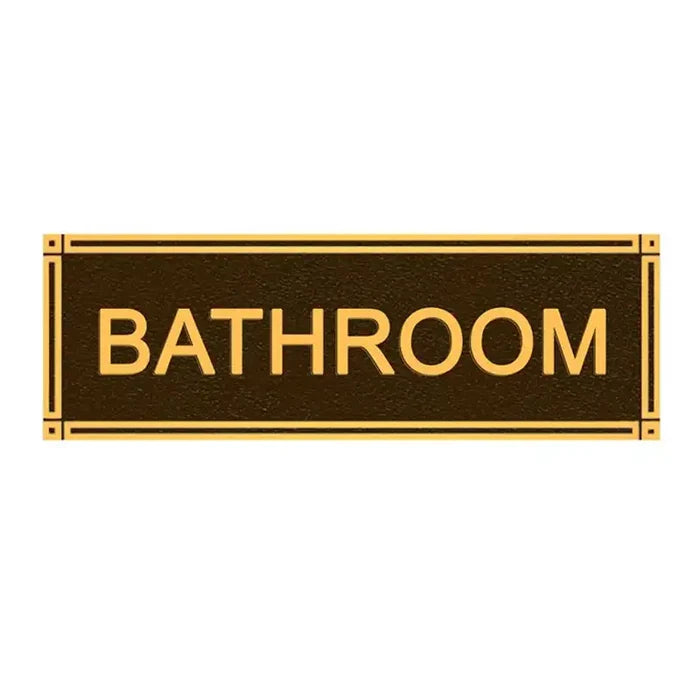 Engraved Brass Door Plate for Home