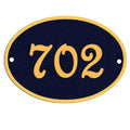 Oval Brass Home Address Sign