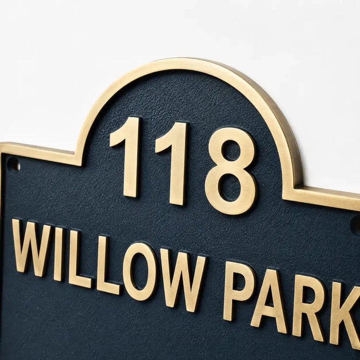 Durable custom house number signs for outdoor address display