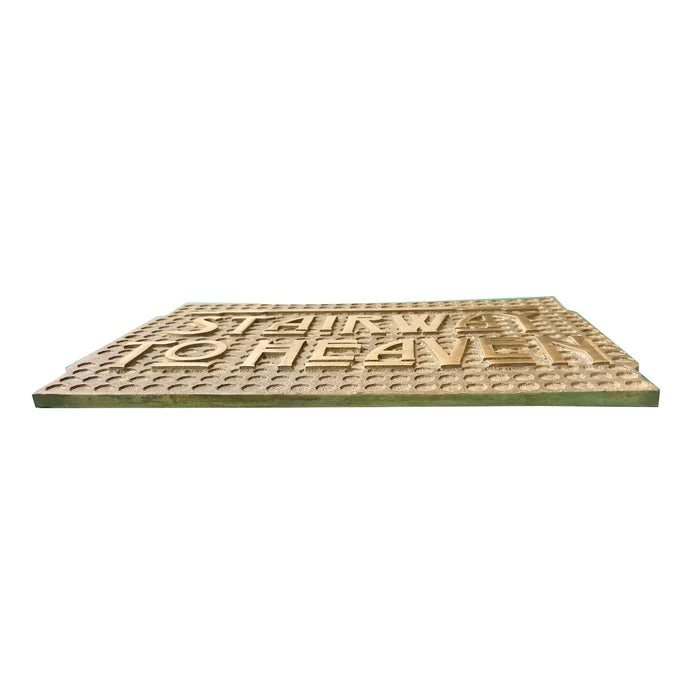 custom brass plate for name and address