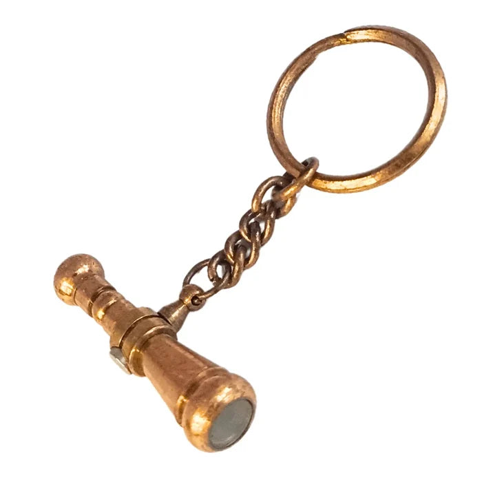 Dark Kaleidoscope Brass Key Ring Keychain DKR47