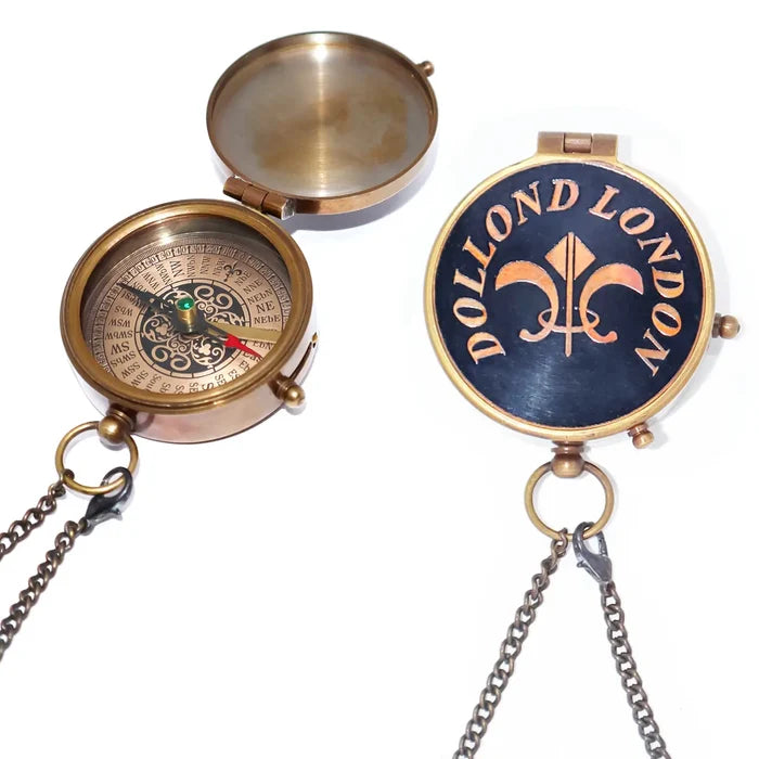 Dollond London Flat Brass Compass BC117