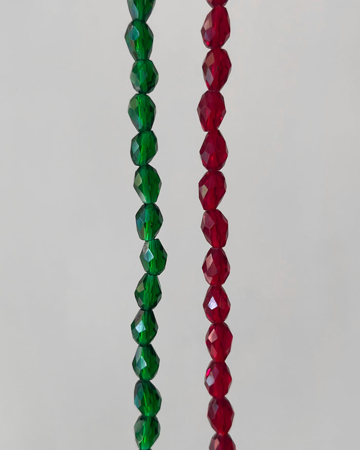 Drop Crystal Beads | 6mm | 1 line