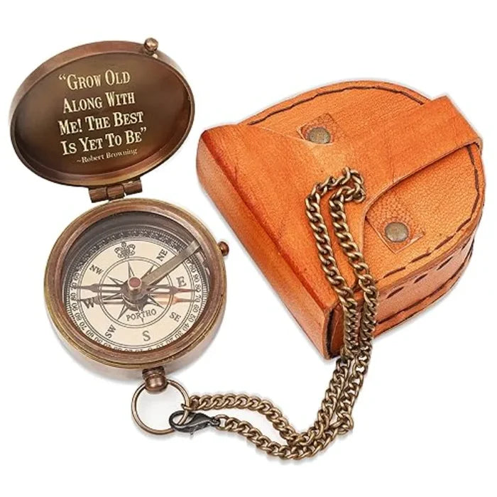 Engraved Brass Compass for Gifts BC88
