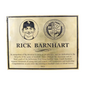 Custom Etched Brass Plaque with Photo
