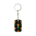 Fancy Upside-Down Pineapple Metal Keychain