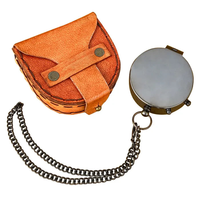 Flat Brass Compass FBC107