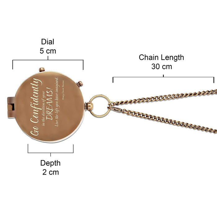 Inspirational gift compass for Son from Mom - Engraved pocket compass with leather pouch, Go confidently compass, Christmas, Graduation, birthday, hiking, camping gift for beloved son