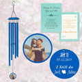 Blue Friendship Wind Chime with Picture & Message