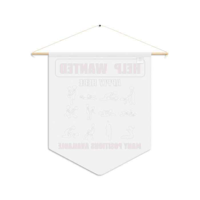 Fun Help Wanted Pennant Banner - Many Positions Available - Perfect for Parties & Events