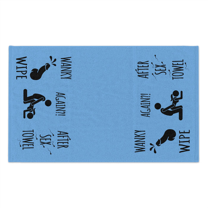 Funny Rally Towel for Couples - After Sex Wipe Towel (Blue)