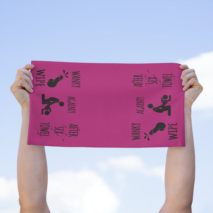 Funny Rally Towel for Couples - After Sex Wipe Towel (Pink)