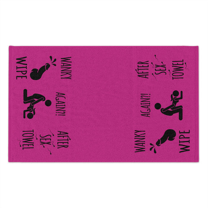 Funny Rally Towel for Couples - After Sex Wipe Towel (Pink)