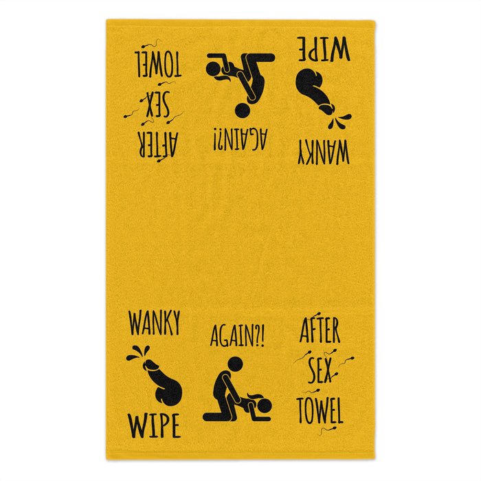 Funny Rally Towel for Couples - After Sex Wipe Towel (Yellow)