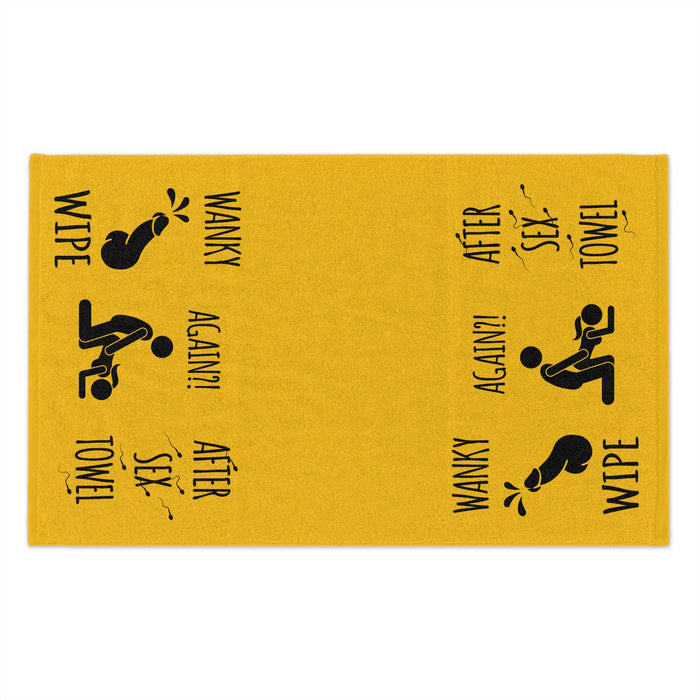 Funny Rally Towel for Couples - After Sex Wipe Towel (Yellow)