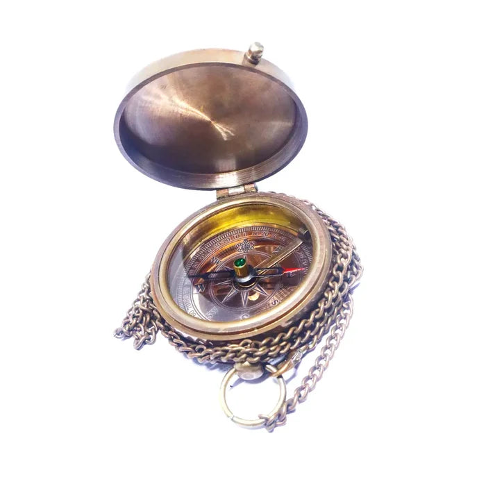 God Bless You Religious Brass Compass GC115