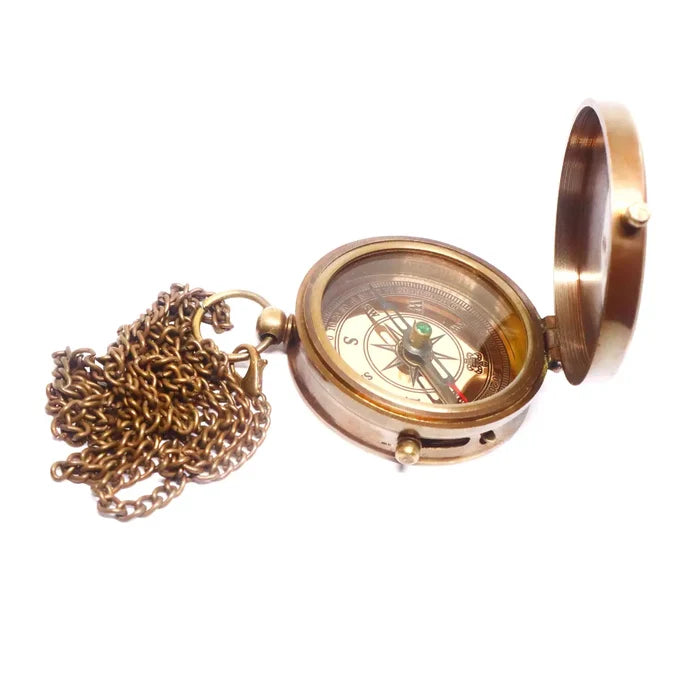 God Bless You Religious Brass Compass GC115