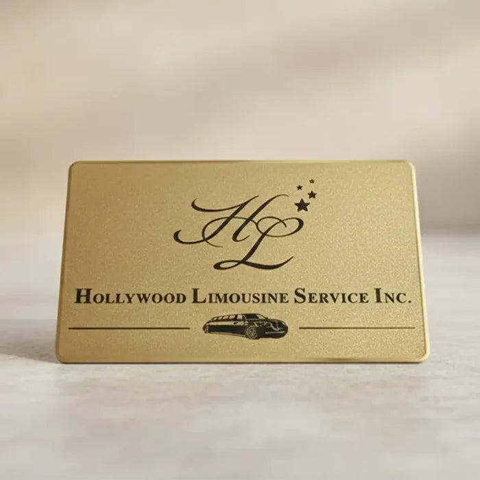 Gold Metal Business Cards – Luxury Custom Engraved Cards