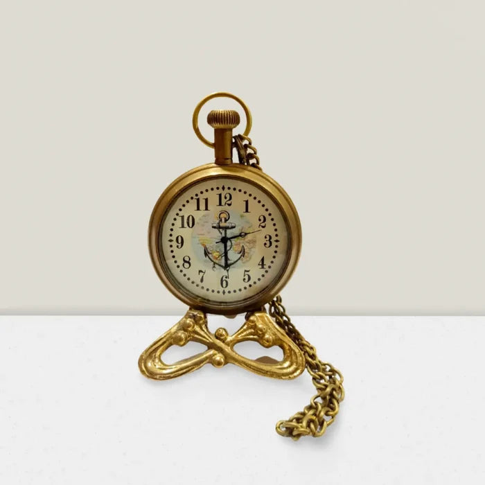 Gold Pocket Watch with Custom Engraving – Front View
