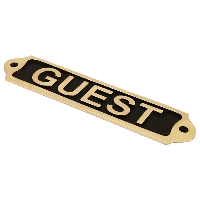 Guest Brass Door Sign 22x5 cm BP01