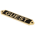 Guest Brass Door Sign 22x5 cm BP01