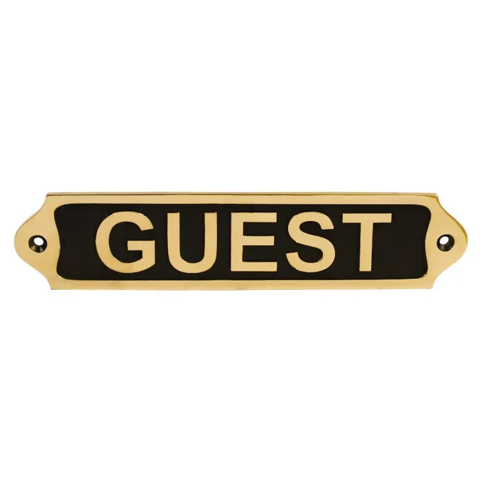 Guest Brass Door Sign 22x5 cm BP01