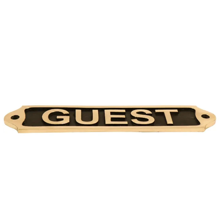 Guest Brass Door Sign 22x5 cm BP01