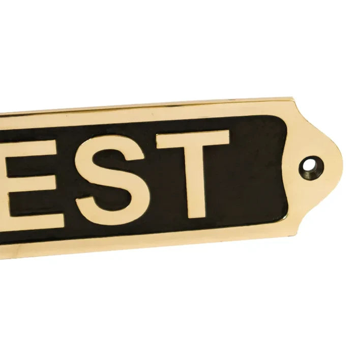 Guest Brass Door Sign 22x5 cm BP01