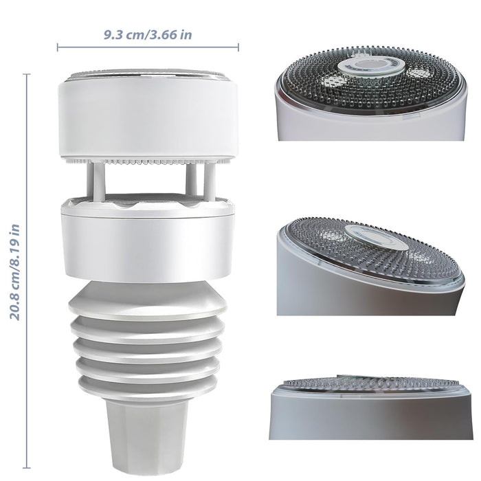 GW1210 Wi-Fi Weather Station – Piezo Rainfall, Ultrasonic Wind Sensor, UV & Light, Temperature, Humidity, Barometric Pressure, IoT-enabled,  Includes Bird Spikes