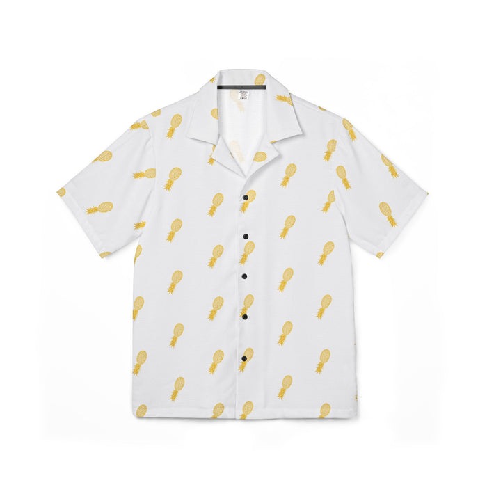 Hawaiian Camp Shirt - Pineapple Design for Men