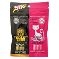Two product packages, one labeled 'Gold Lion' and the other 'Pink Pussycat', on a white background.
