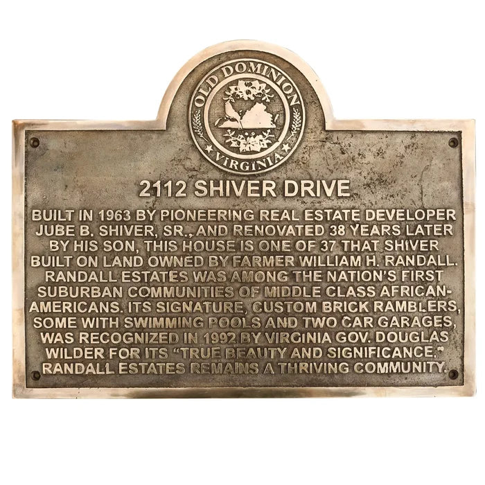 Brass Plaque for Historical Marker | Custom Engraving