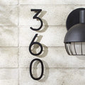 Engraved house number plaque