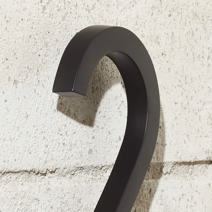 Custom brass address sign