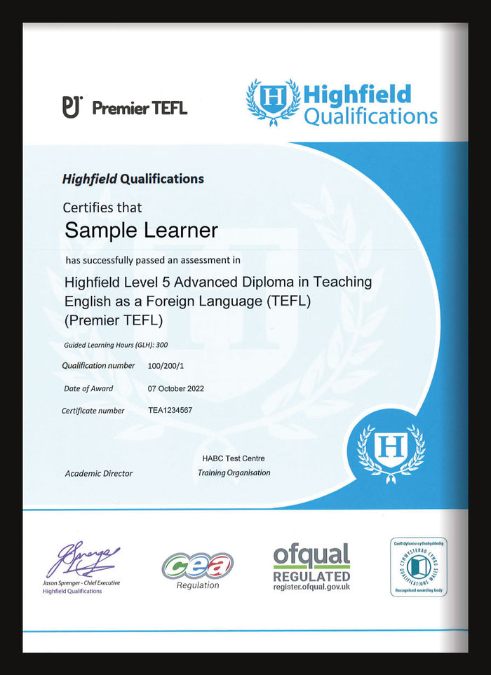 Level 5 Ofqual Certificate Release Fee