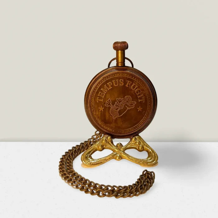 custom engraved mechanical pocket watch for men