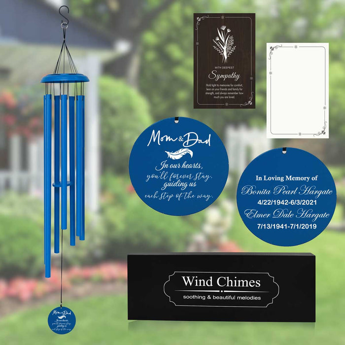 Memorial Wind Chime Gift for Mom Dad MWC65